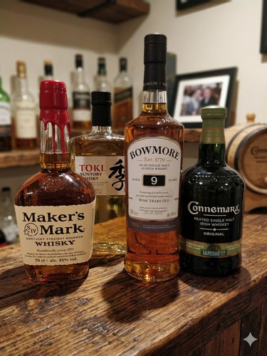 Lot bouteilles whisky - bouteilles, de