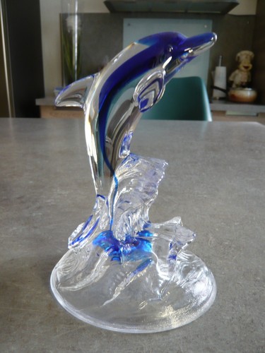 Dauphin cristal bleu et - dauphin,