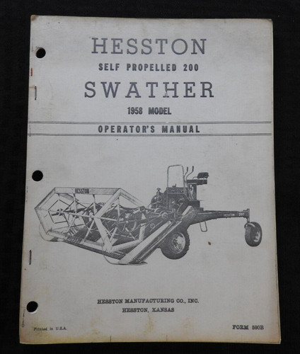 1958 véritable hesston - véritable,