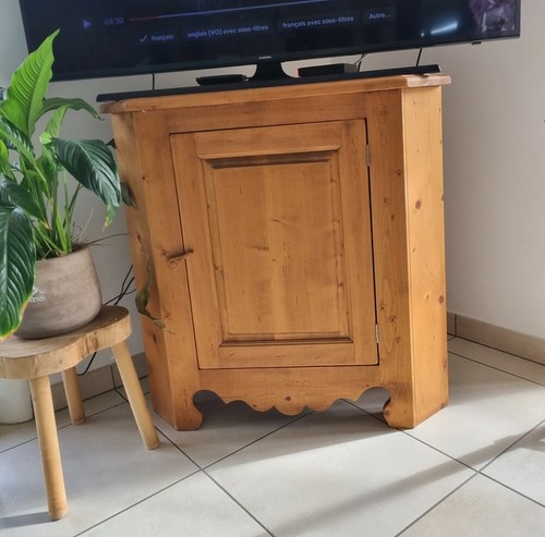 Meuble savoyard angle - tv, d'angle