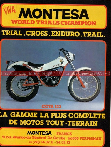 Publicité montesa cota 123 - montesa,