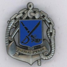 Balme Marine Riflemen Beret Badge (Evidated Background)