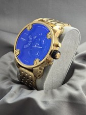 Diesel Little Daddy 51mm Gold-tone Stainless Steel Case with Gold-tone Stainless