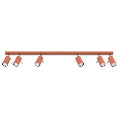 Plafonnier acier ocre rouge - plafonnier,