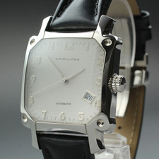 [Exc+5]Box Hamilton 000221 Frank Lloyd Automatic White Men’s Watch 35mm JAPON