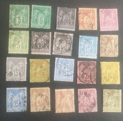Album 329 timbre france type - timbre,