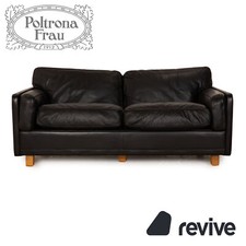Poltrona Frau Socrates Cuir Canapé Deux Places Noir