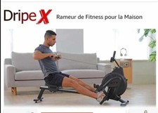 DRIPE X: Rameur à exercice à domicile gym fitness ,écran LCD Multifonction.