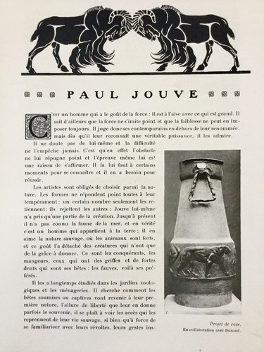 Paul jouve majorelle revue - jouve,