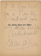 Maryse CHOISY envoi autographe