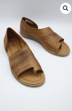 SUNDANCE Sergio Tomani Women’s 6 Lula Tan Camel Slip On Leather  Sandals Shoes