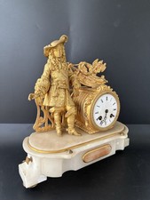 Napoleon III era clock. Gilding. France Style Premier Empire