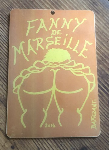 Superbe fanny pétanque plaque - superbe,