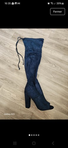 Bottes cuissardes femme - , bleu
