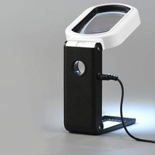 Loupe 25x 10x pliable avec