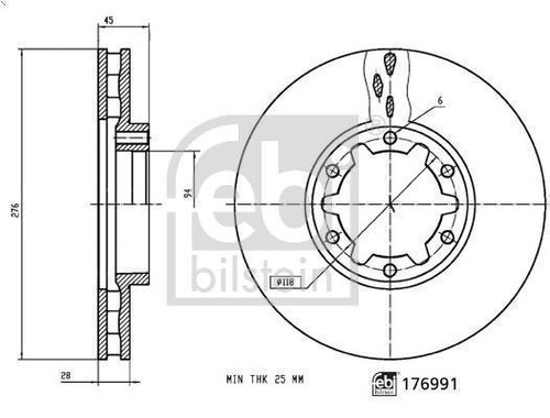 Disque frei febi 176991 - 1x,