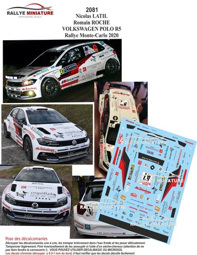 Decals ref 2081 vw - 1/43,