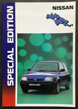 NISSAN Micra Dot Special Edition Car Sales Brochure Oct 1993  Ref 999 S130DOT