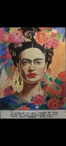 Frida kahlo 40 encadré - 30/40,