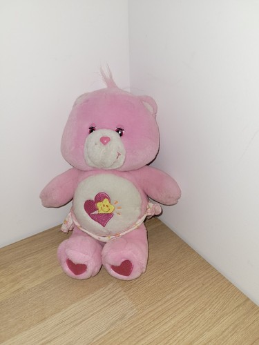 Peluche rose bisounours bebe - rose,