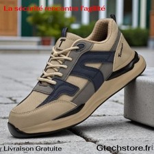 Baskets chaussure, sécurité, embout acier, anti-écrasement, anti-perforation