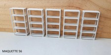 1/43 lot 5 étagères grises