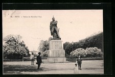 CPA Metz, Statue du Maréchal