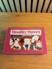 Quality Street Playing Cards And Game Vintage Rare 