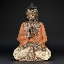 Statue Bouddha en bois