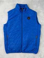 Napapijri Acalmar Padded Vest Gilet Blue Men's XL Slim Fit Jacket