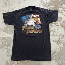 vintage 3d emblem harley davidson t shirt XL Eagle Browns Corpus Christi Texas 8