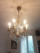 lustre    a pampilles  cristal