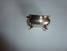 Walker & Hall Brand English Silver or Silver Metal Miniature Bathtub