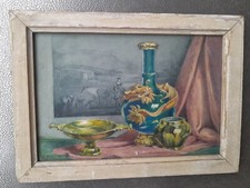 Peinture ancienne  vase