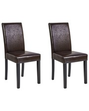 Lot de 2 Chaises en Cuir PU
