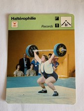 CARTE EDITIONS RENCONTRE 1979 - HALTEROPHILIE - GERD BONK