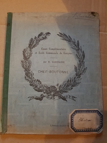 Scolaire ancien cahier ecole - ancien, d'ecole