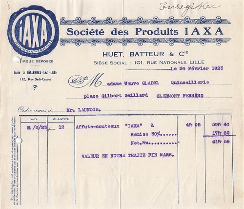 Lille coutelier iaxa 1923 - 59,
