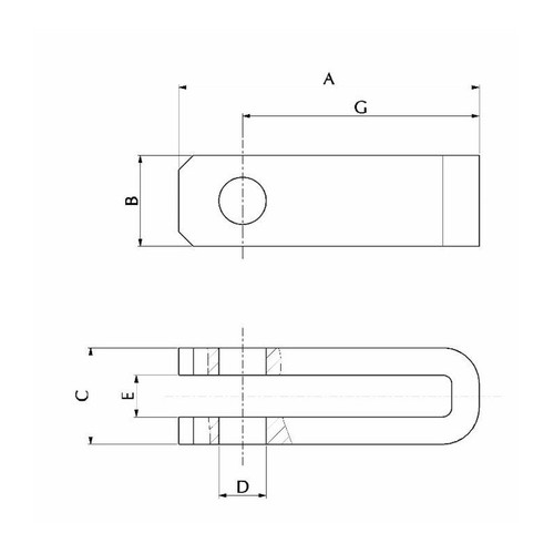 Chape souder 136x60x62 - souder,