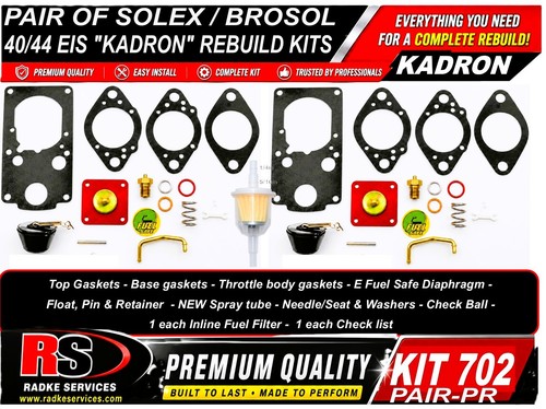 Pair kadron brosol solex - kadron, brosol/solex