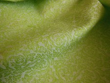 Ancien tissu motif vert fond