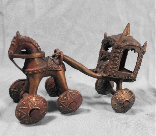 Attelage bronze cheval - en, bronze,