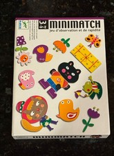 Djeco Mini Match Dj05175 French Kids Toy Puzzle Game Ages 3-6 Lili Scratchy