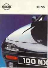 Nissan 100 NX brochure 6.1991 + technical data