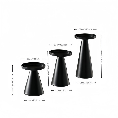 Bougeoir cuivre plaqué - , 3