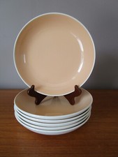 6 hollow plates from Villeroy & Boch salmon color Ø 20 cm