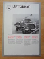 MERCEDES BENZ L306D & LAF 1113B 4x4 Fire Fighting Vehicle 1974 Leaflet Brochure