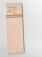 OLD SMALL ADVERTISING NOTEBOOK. ADVERTISING. NUT OIL