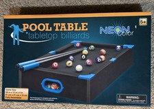 Pool Table Tabletop Billiards Neon Color