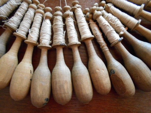Bobines bois anciennes - bobines,